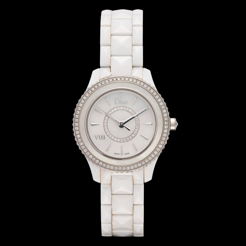 Christian Dior VIII Ceramic & Diamond Wristwatch
