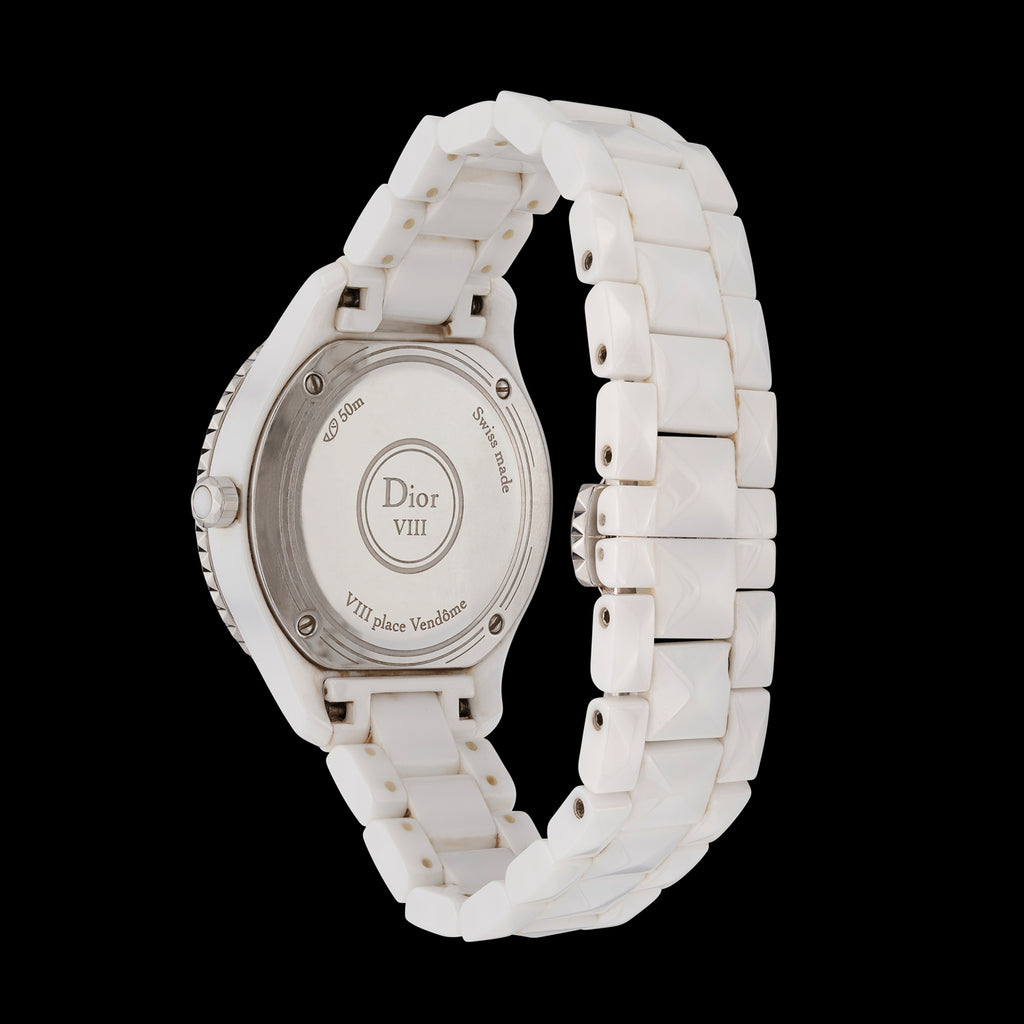 Christian Dior VIII Ceramic & Diamond Wristwatch