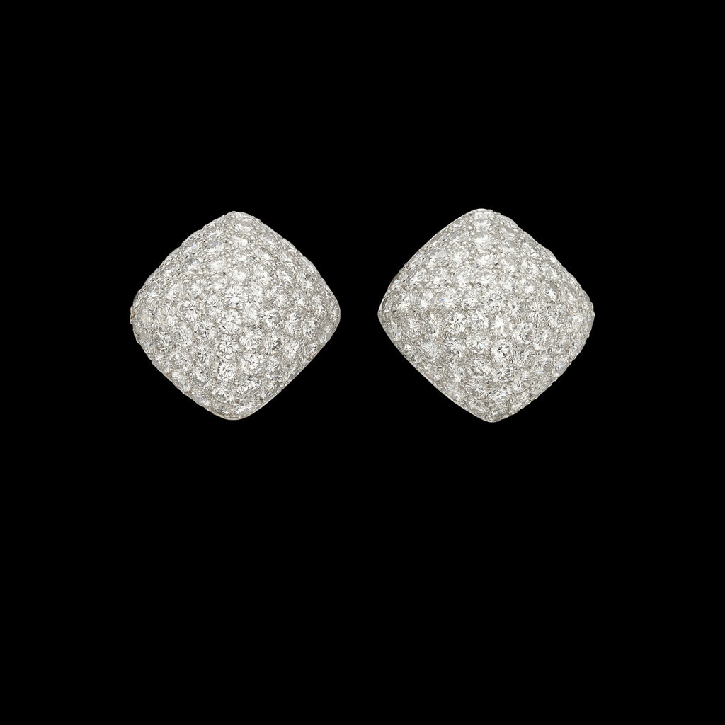 Dazzling Diamond Ear Clips by Oscar Heyman