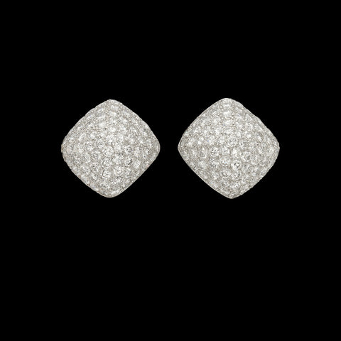 Dazzling Diamond Ear Clips by Oscar Heyman