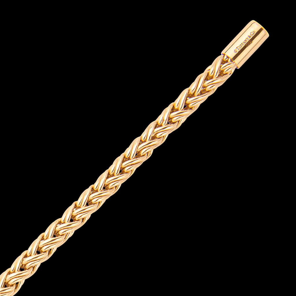 Tiffany & Co. 18k Gold Woven Wheat Chain Bracelet