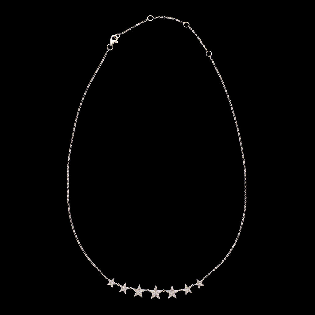 Diamond & 14k White Gold Necklace