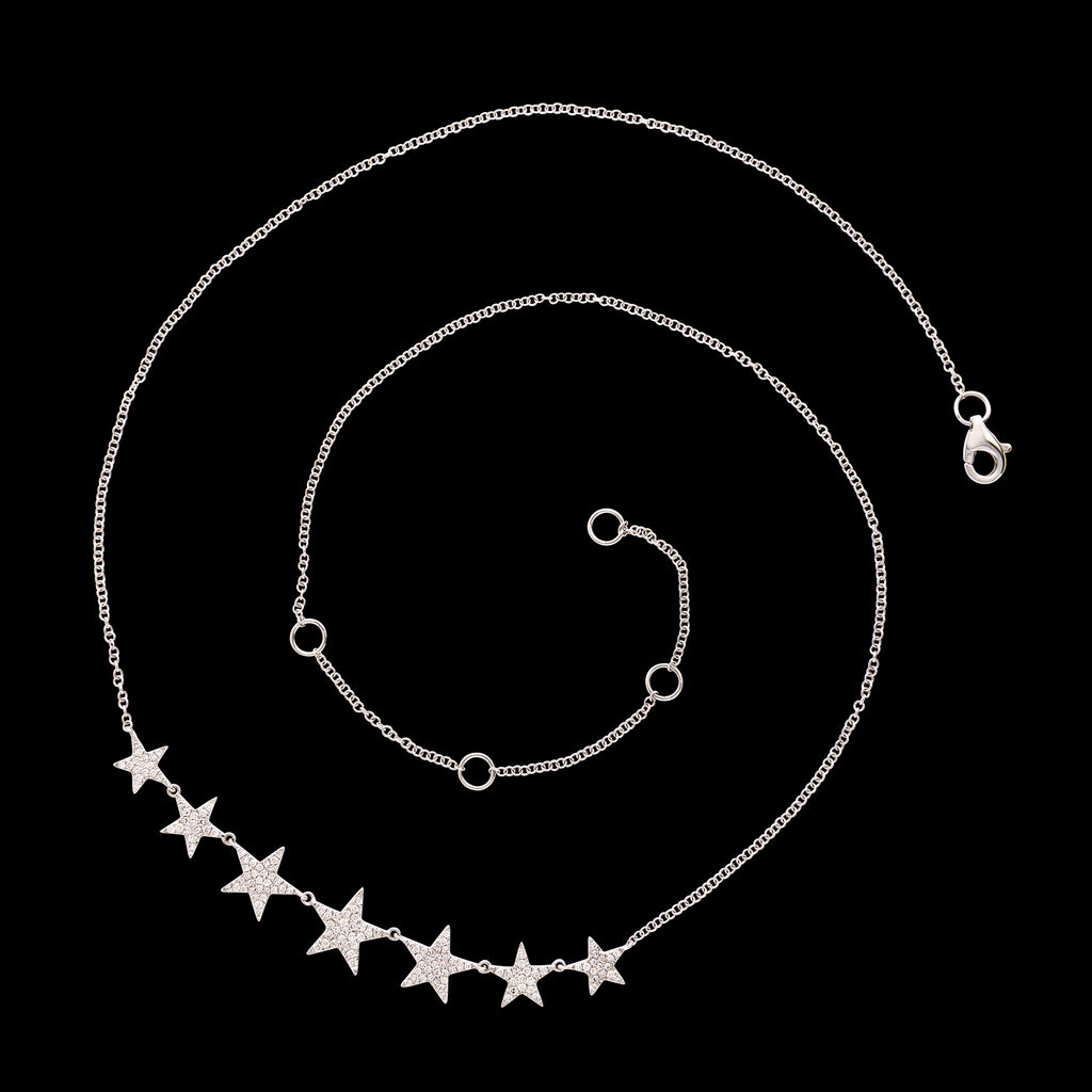 Diamond & 14k White Gold Necklace