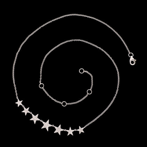 Diamond & 14k White Gold Necklace