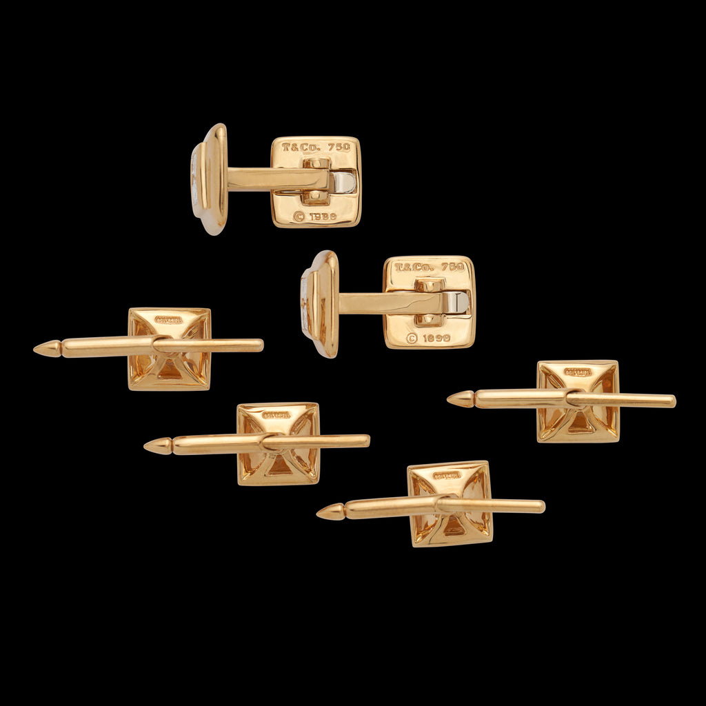 Tiffany & Co. Diamond and 18k Yellow Gold Dress Set