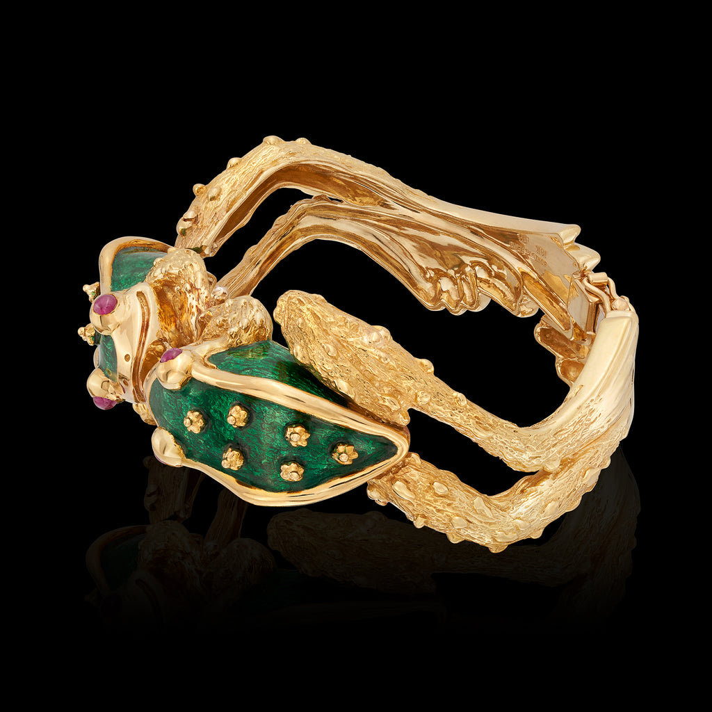 Boris Le Beau 18k Gold Frog Bracelet