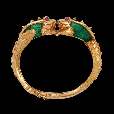 Boris Le Beau 18k Gold Frog Bracelet