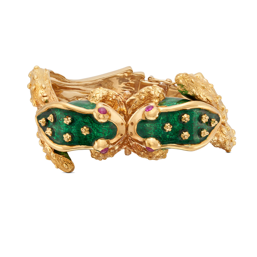 Boris Le Beau 18k Gold Frog Bracelet