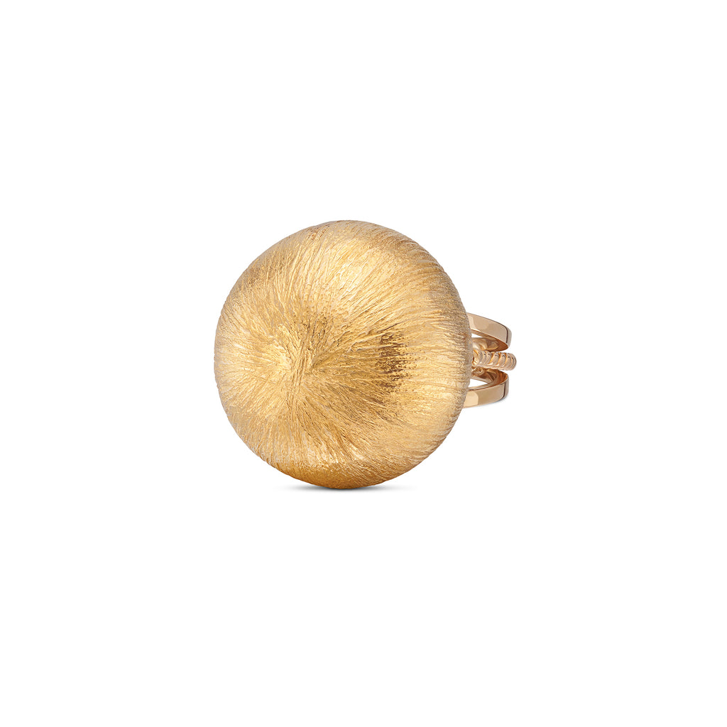 18k Yellow Gold Dome Ring