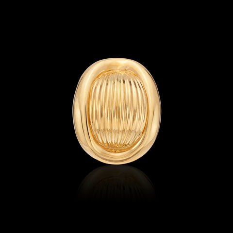 18k Yellow Gold Statement Ring