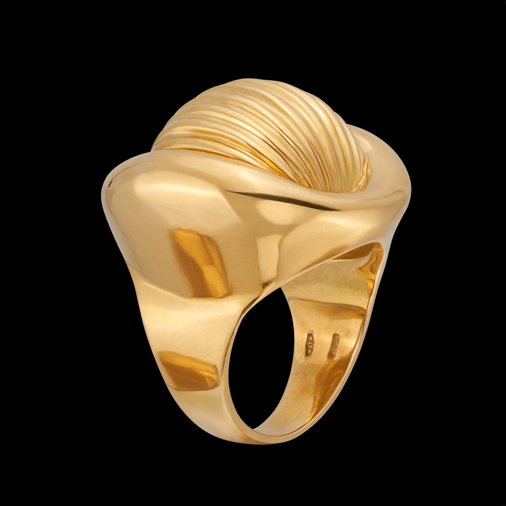 18k Yellow Gold Statement Ring