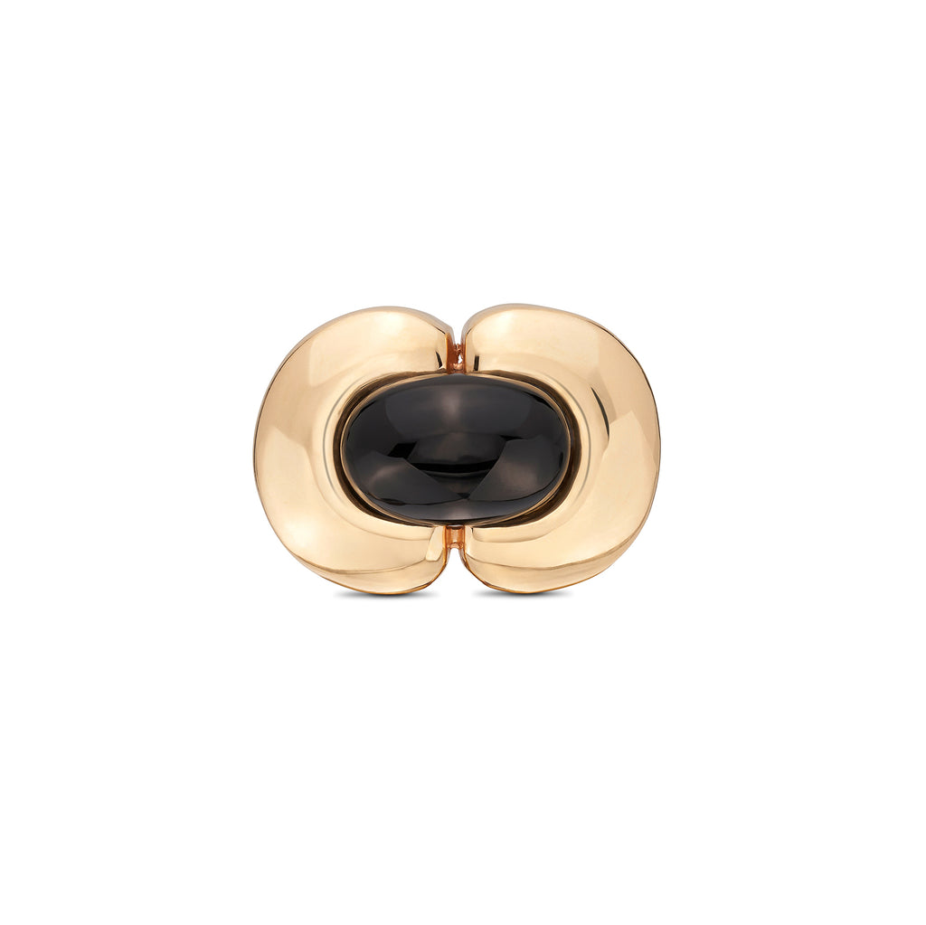MAZ 14k Yellow Gold & Onyx Ring