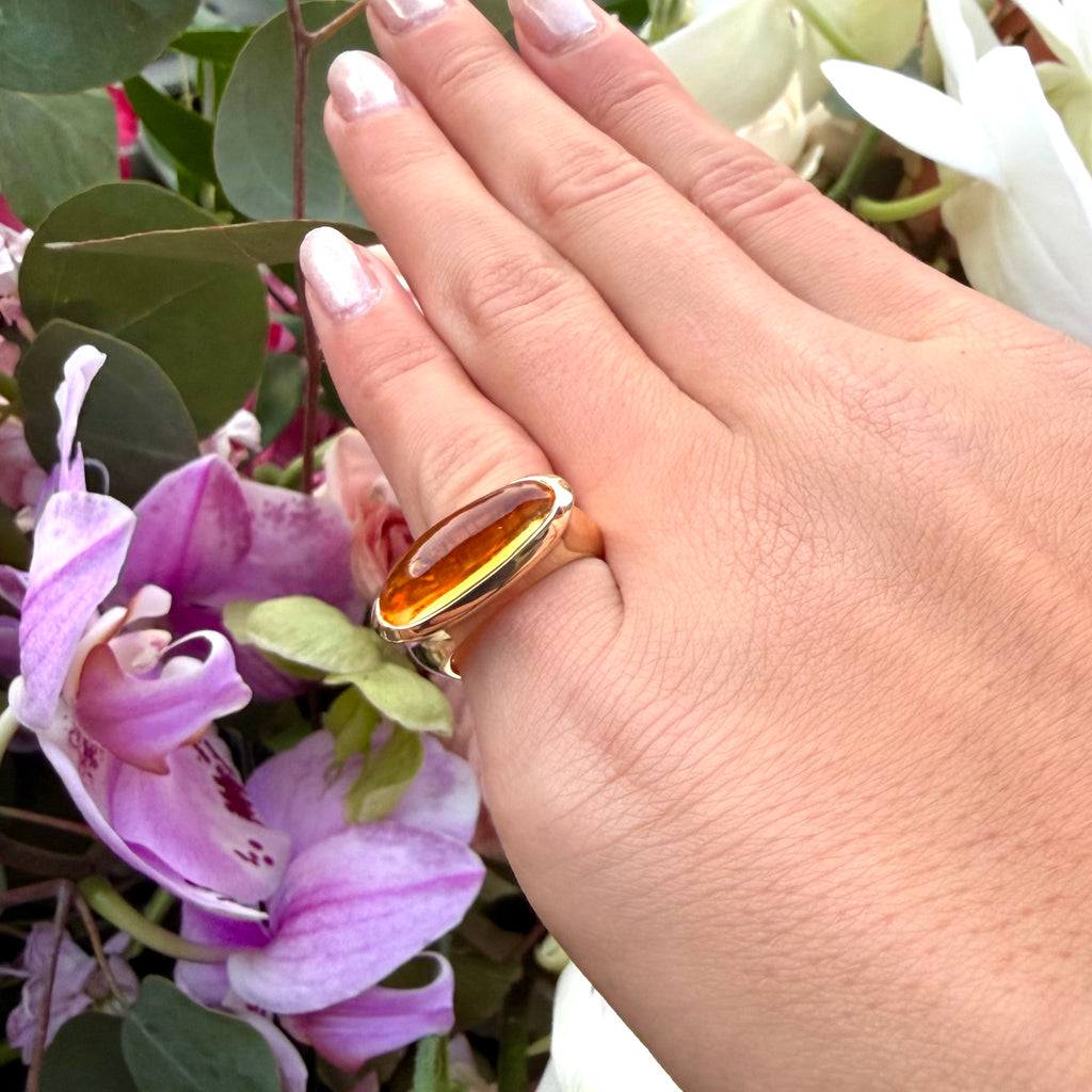 14k Yellow Gold & Citrine Ring