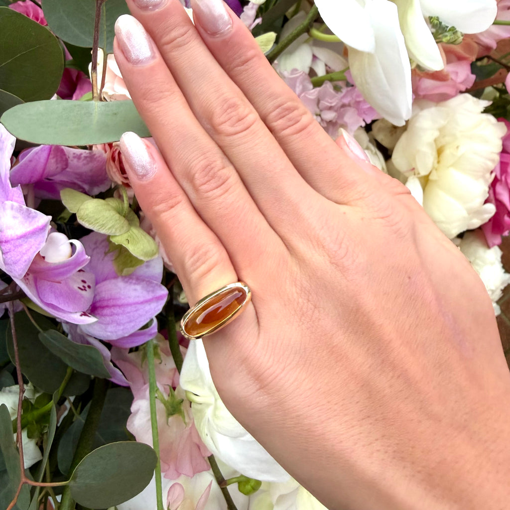 14k Yellow Gold & Citrine Ring
