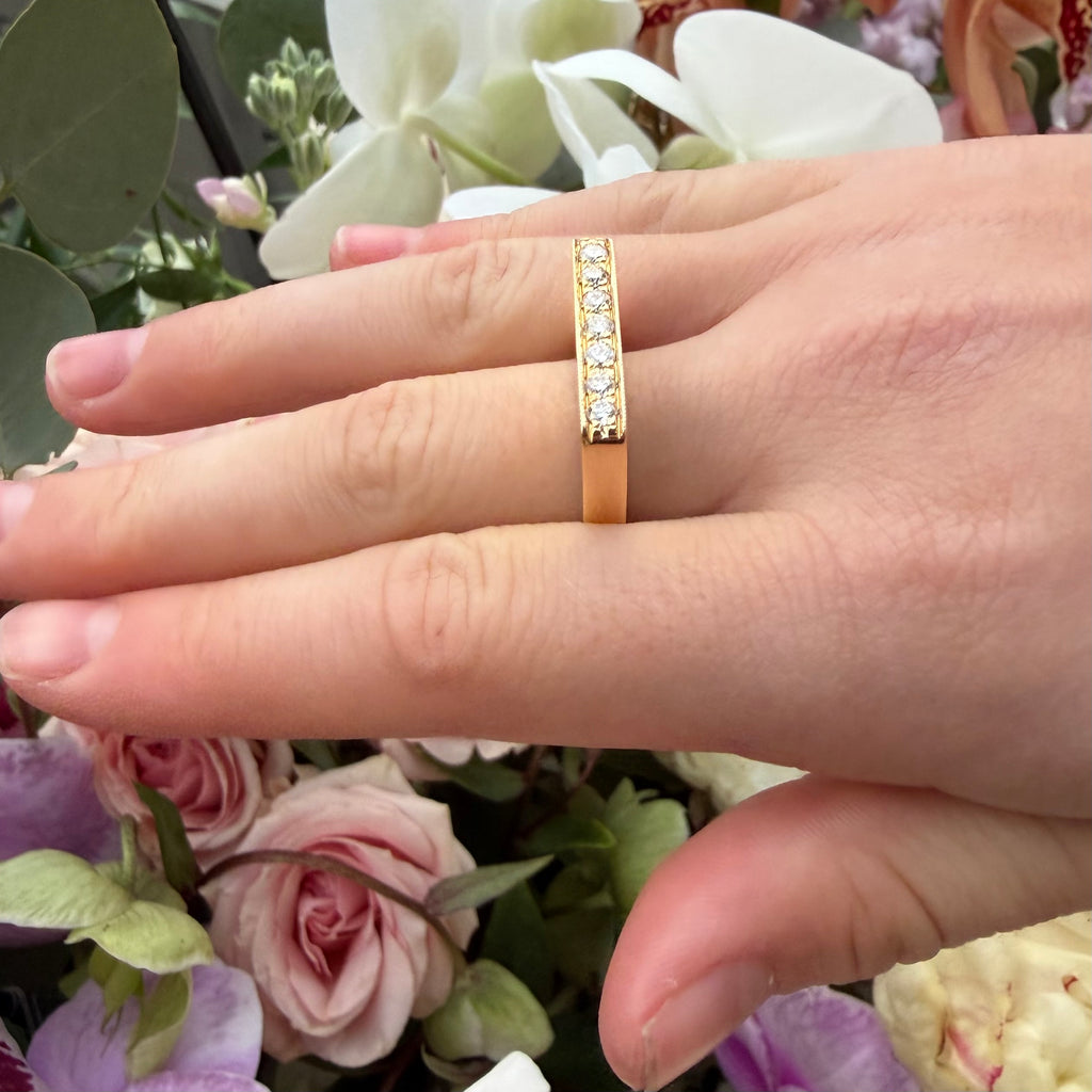 Estate 18k Yellow Gold & Diamond Ring