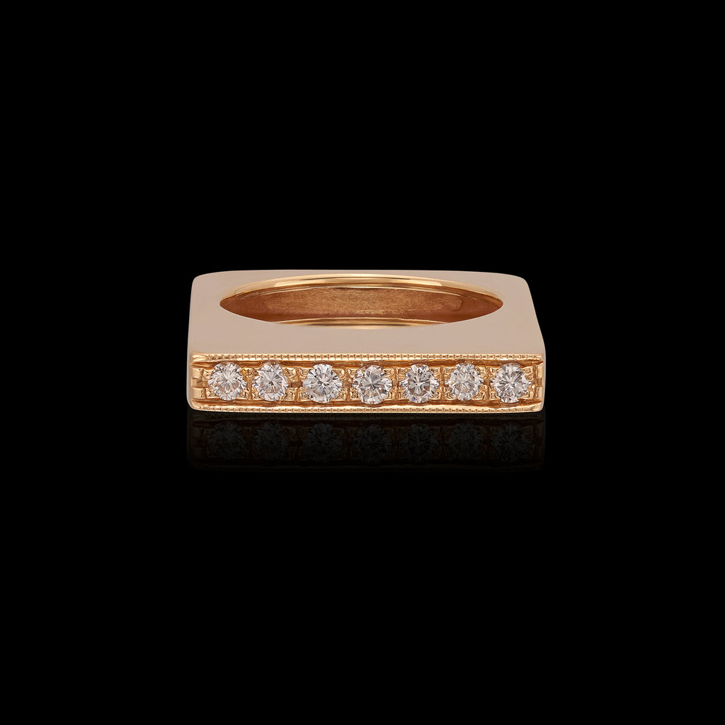 Estate 18k Yellow Gold & Diamond Ring