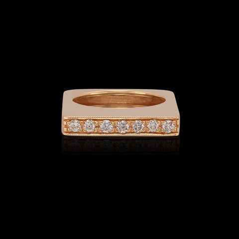 Estate 18k Yellow Gold & Diamond Ring