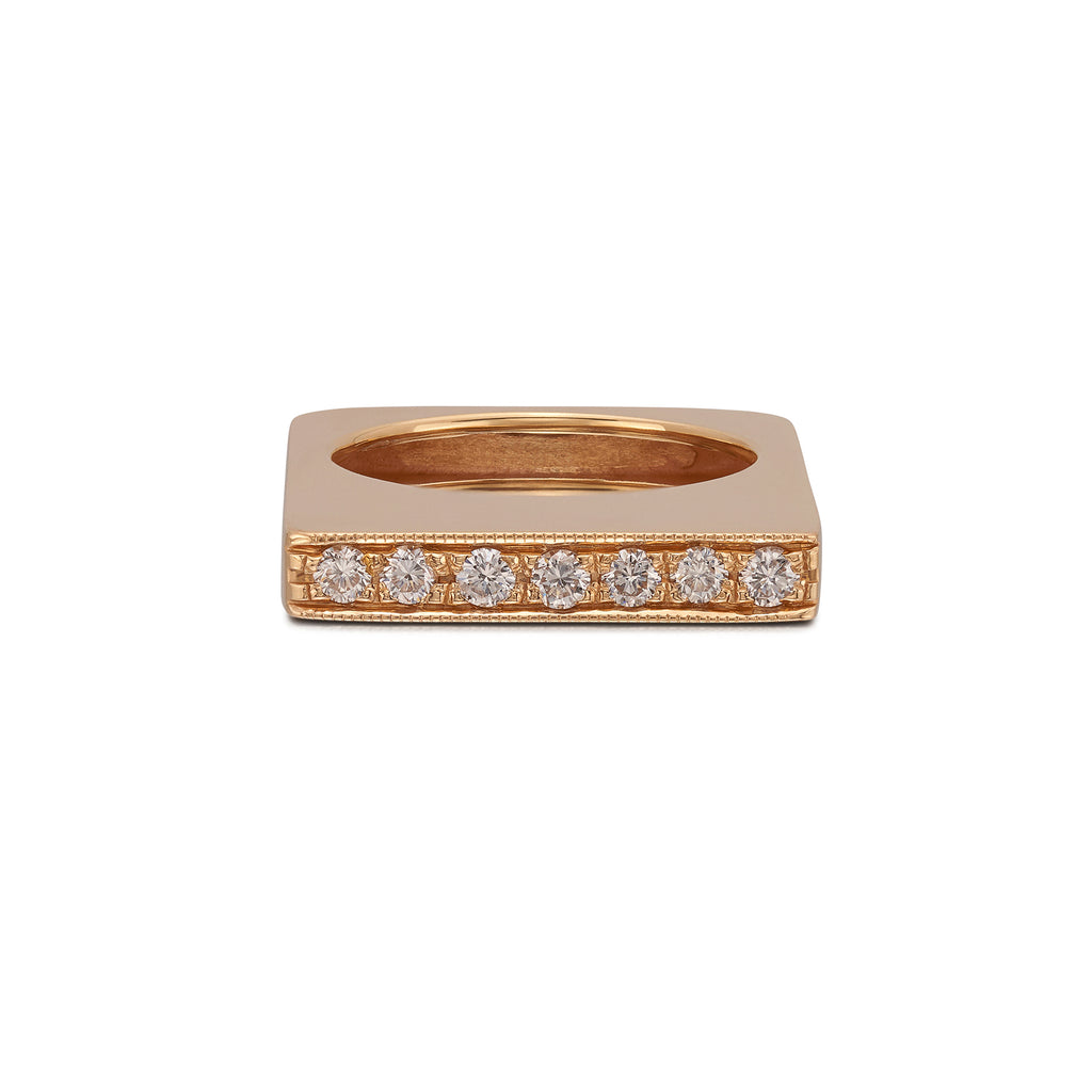 Estate 18k Yellow Gold & Diamond Ring