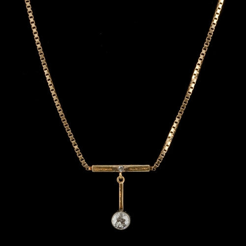 0.42ct tw Diamond PlatinumGold Pendant1