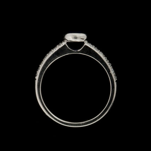 0.50ct Bezel Set Sapphire, Diamond Ring2