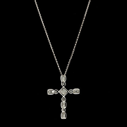 0.50ct tw Diamond Cross Necklace
