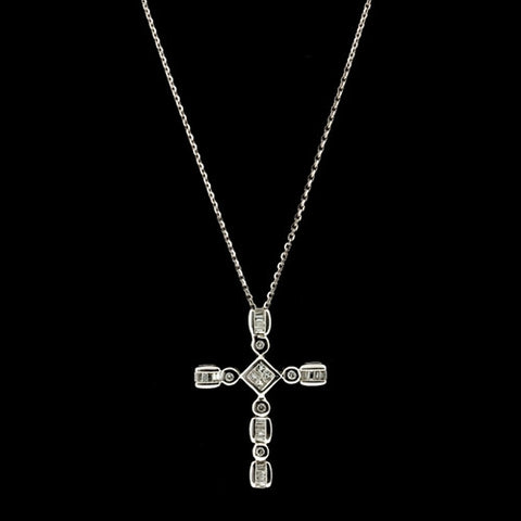 0.50ct tw Diamond Cross Necklace
