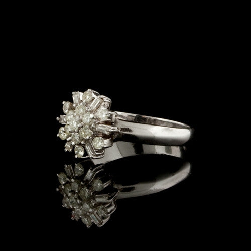 0.50ct tw Diamond Floral Cluster Ring1