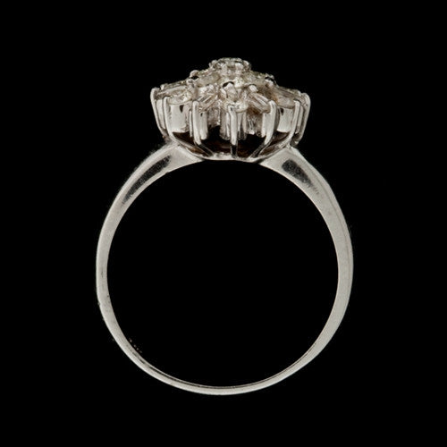 0.50ct tw Diamond Floral Cluster Ring2