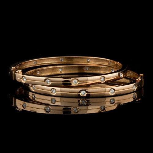 0.50ct tw Rose Gold & Diamond Bangle1