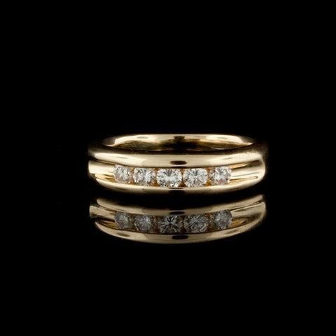 0.50ct tw Yellow Gold Band Ring