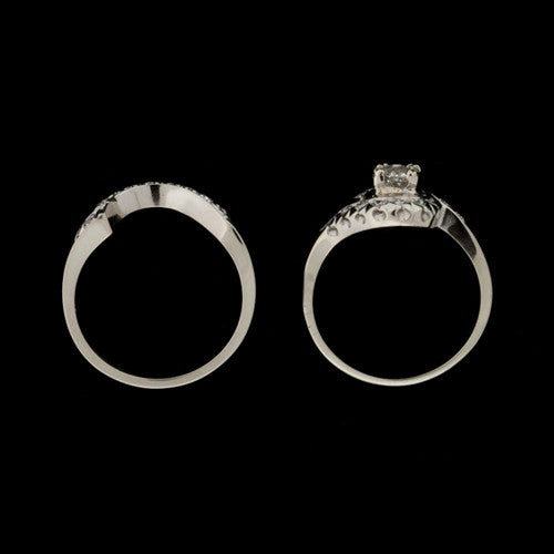 0.61ct tw Old European Diamond Ring Set2