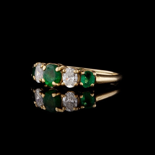 0.75ct Emerald & 0.50ct Diamond 18KT Ring1