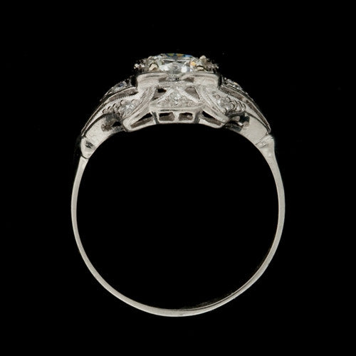 0.80ct tw Octagonal Diamond Vintage Ring3
