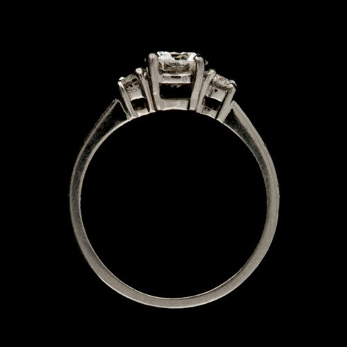 0.90ct tw Round Diamond, Plat