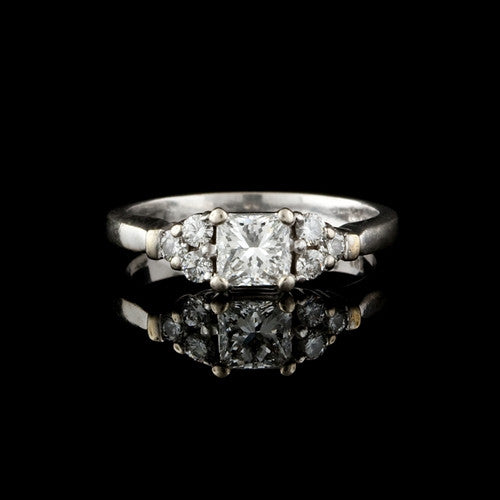 0.98ct tw Princess Cut Diamond Ring