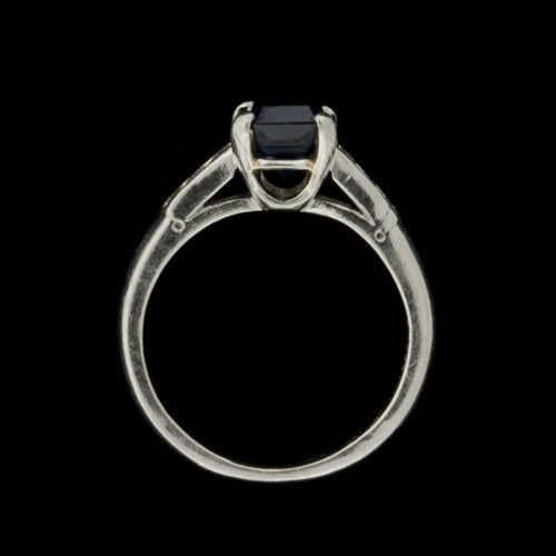 1.00ct Emerald Cut Sapphire Ring2