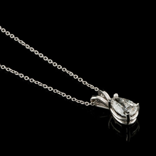 1.00ct tw Pear Diamond Necklace1
