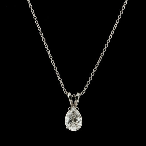 1.00ct tw Pear Diamond Necklace
