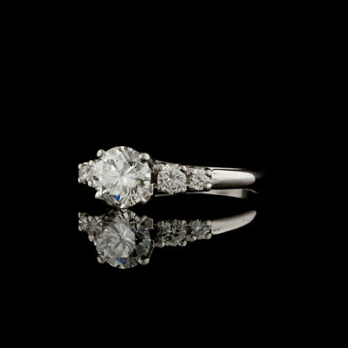 1.07ct tw Round Diamond, Plat. Ring1