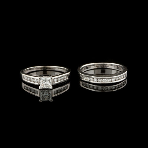 1.09ct tw Diamond Wedding Ring Set