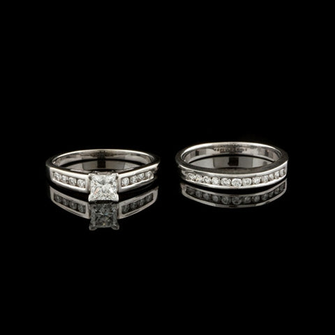 1.09ct tw Diamond Wedding Ring Set