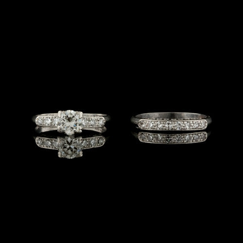 1.10ct tw Diamond Wedding Ring Set