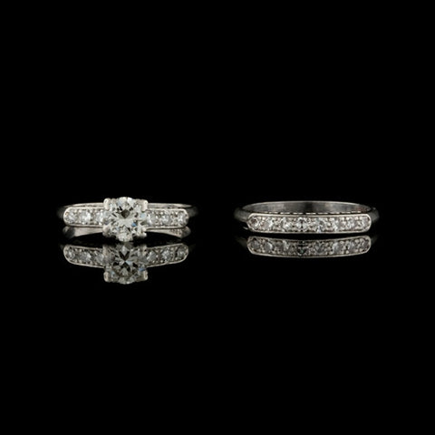 1.10ct tw Diamond Wedding Ring Set