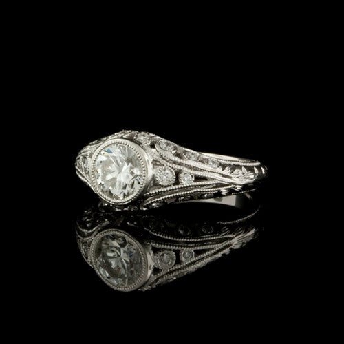 1.14ct tw Round Diamond, Plat. Ring1