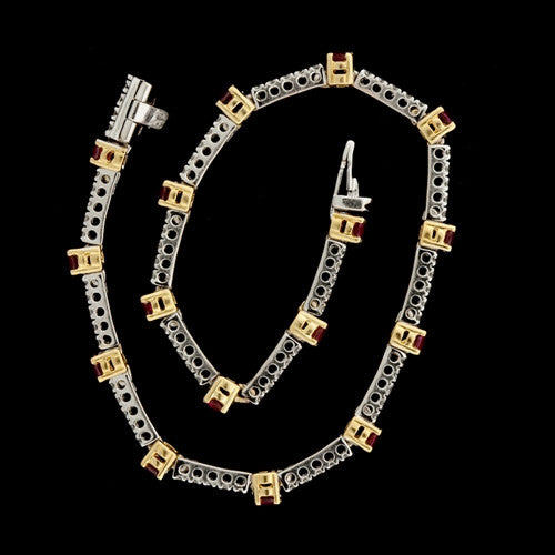 1.25ct Ruby & Diamond Bracelet1
