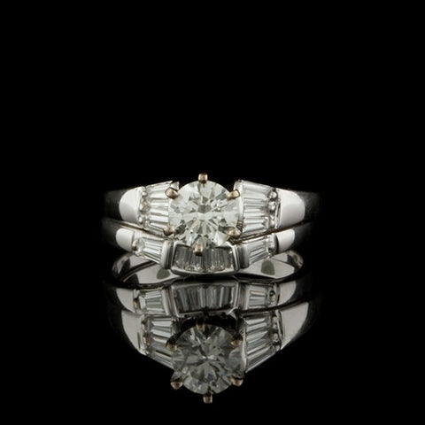 1.27ct tw Diamond Wedding Ring Set