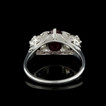 1.34ct Oval Ruby & Diamonds 18KT Ring3