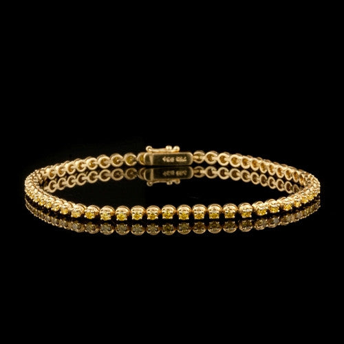 1.42ct tw Nat. Yellow Diamond Bracelet1