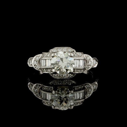 1.42ct tw Old European Cut Vintage Ring