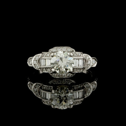 1.42ct tw Old European Cut Vintage Ring